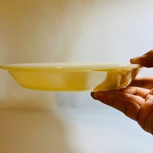 Fire King Peach Luster 9 Inch Pie Plate Dish Vintage Open Baker Anchor Hocking